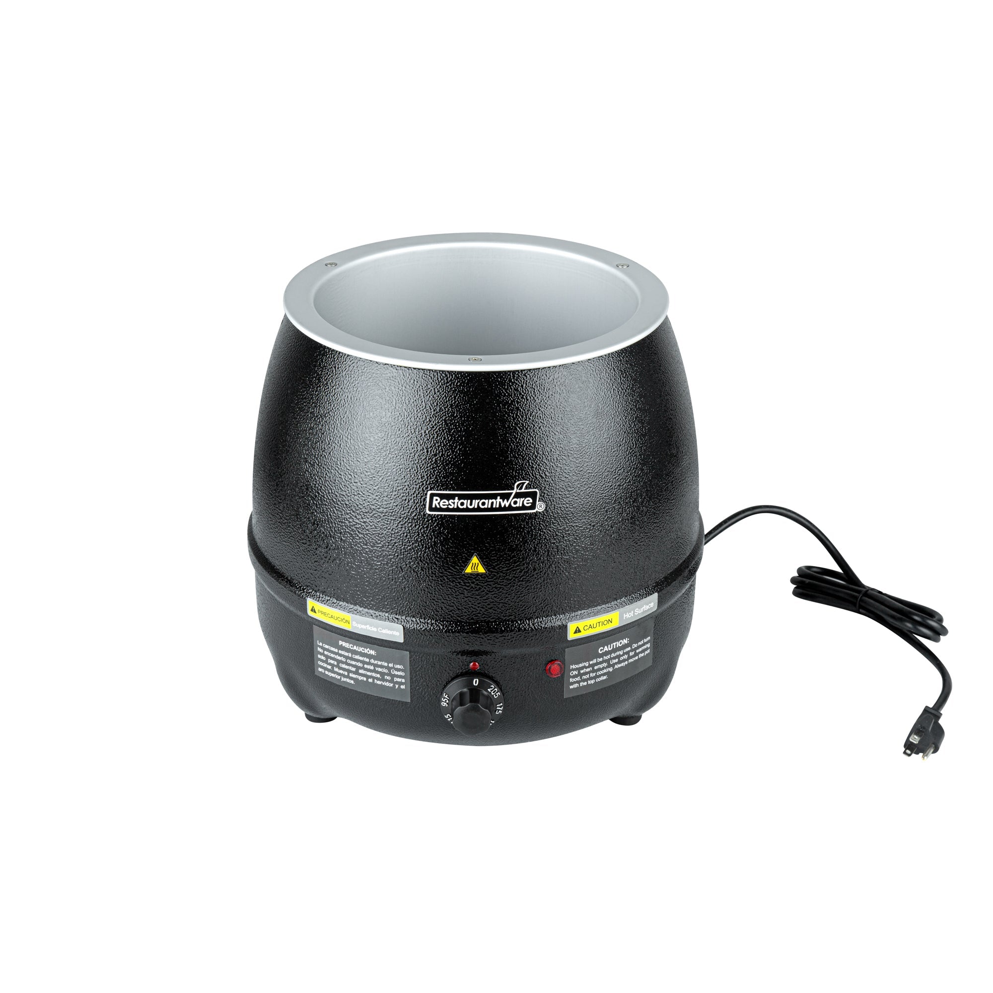 Hi Tek 10 qt Black Soup Kettle Warmer - 110V, 800W - 1 count box