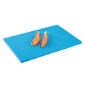 Chef 101 Blue Plastic Cutting Board - 18" x 12" - 1 count box