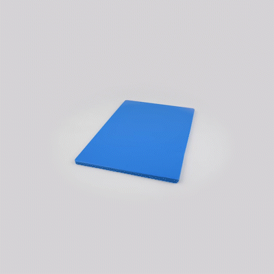 Chef 101 Blue Plastic Cutting Board - 18" x 12" - 10 count box