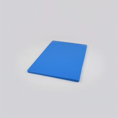 Chef 101 Blue Plastic Cutting Board - 20" x 15" - 10 count box