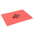 Chef 101 Red Plastic Cutting Board - 20" x 15" - 1 count box