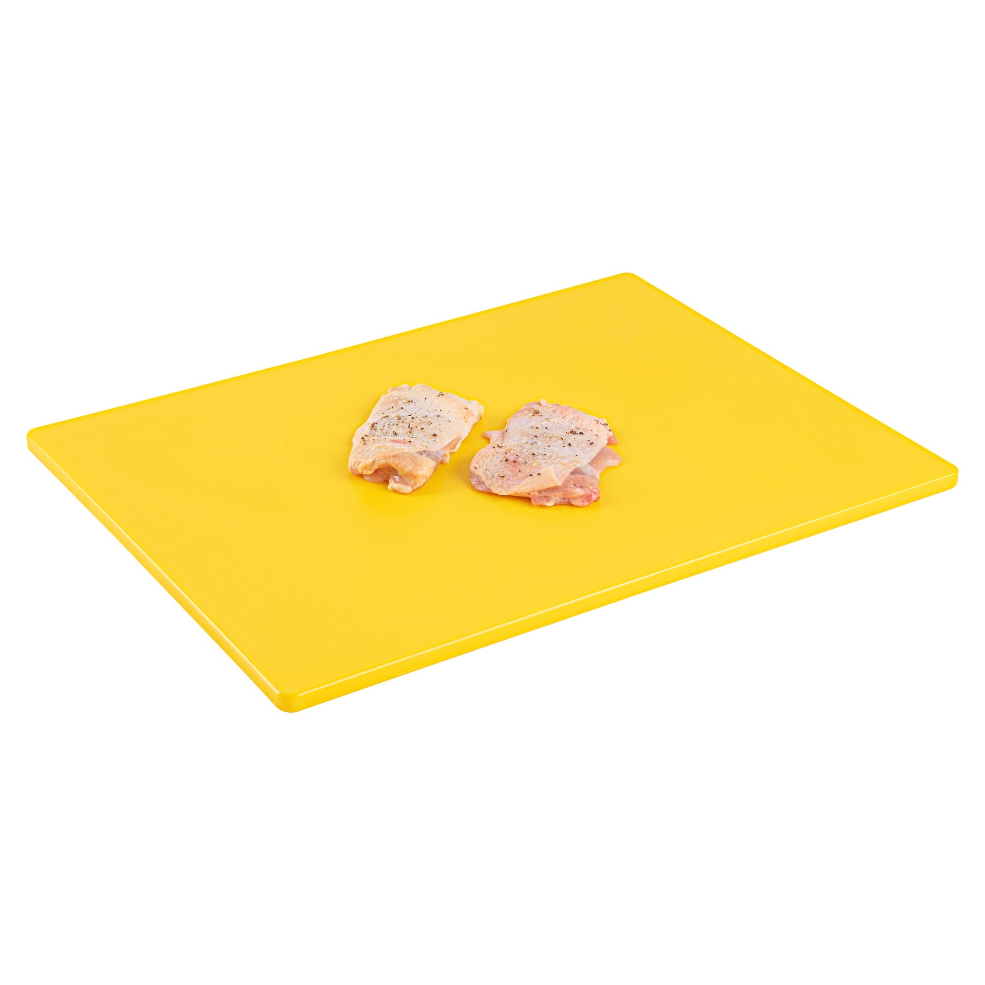Chef 101 Yellow Plastic Cutting Board - 20" x 15" - 10 count box