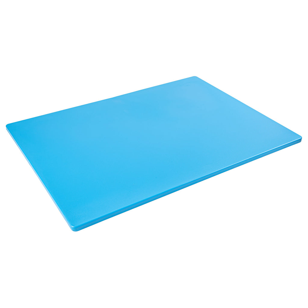 Chef 101 Blue Plastic Cutting Board - 24" x 18" - 10 count box