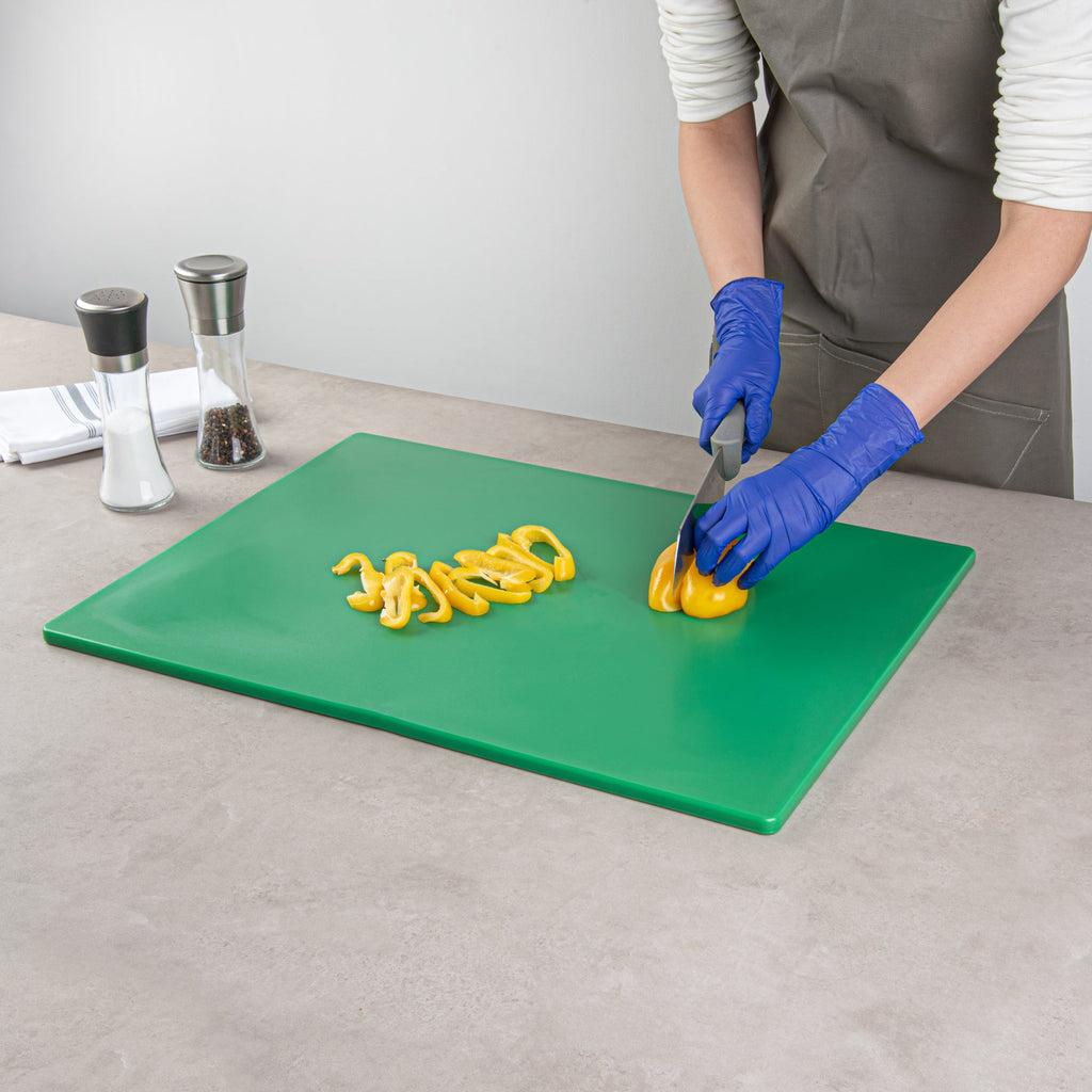 Chef 101 Green Plastic Cutting Board - 24" x 18" - 1 count box