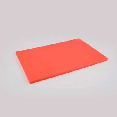 Chef 101 Red Plastic Cutting Board - 24" x 18" - 10 count box