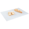 Chef 101 White Plastic Cutting Board - 24" x 18" x 1/2" - 1 count box