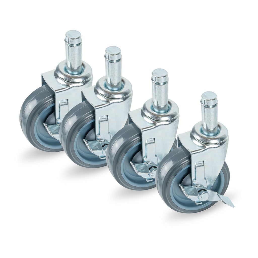 Chef 101 Shelf Kit Stem Caster - 5" - 4 count box