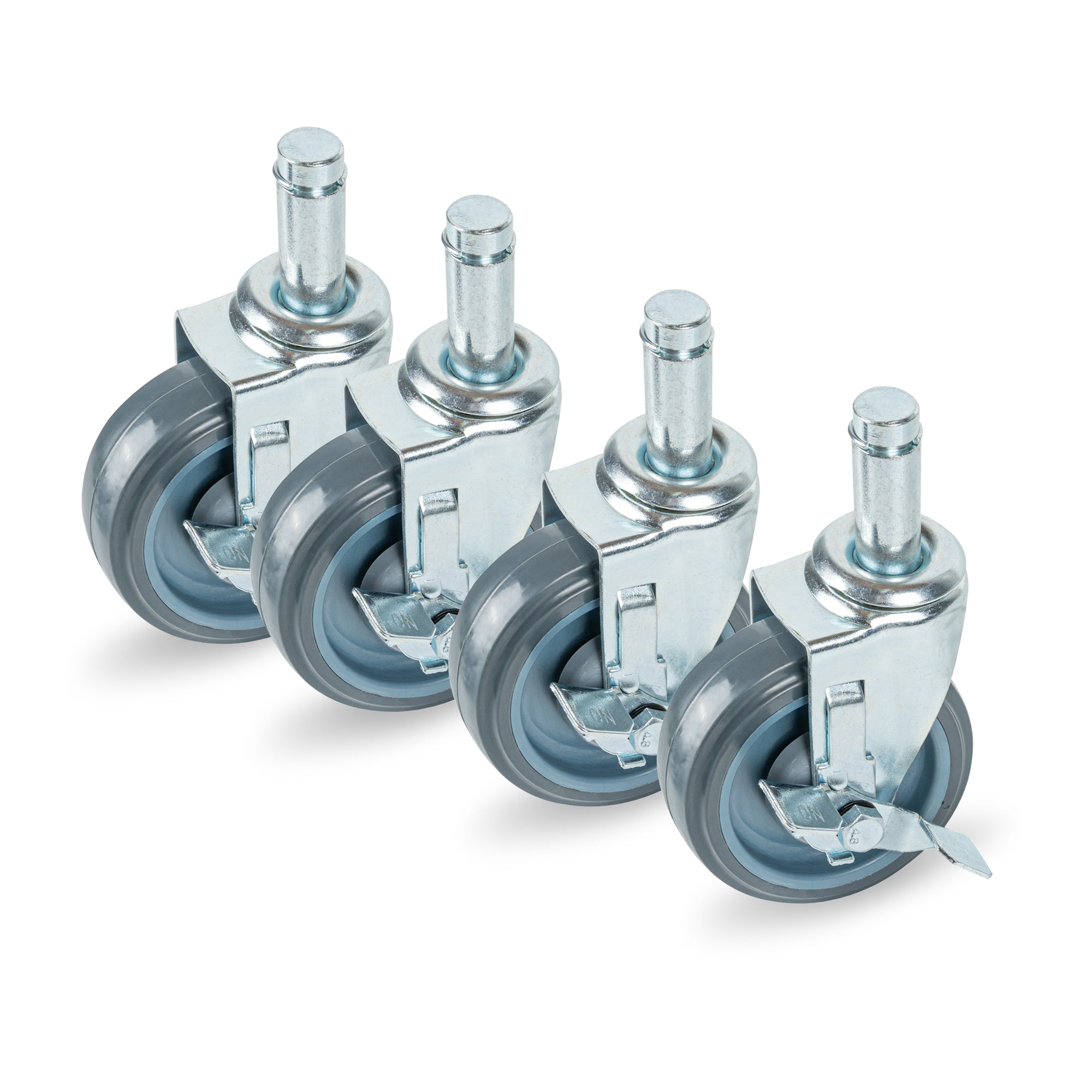 Chef 101 Shelf Kit Stem Caster - 5" - 4 count box