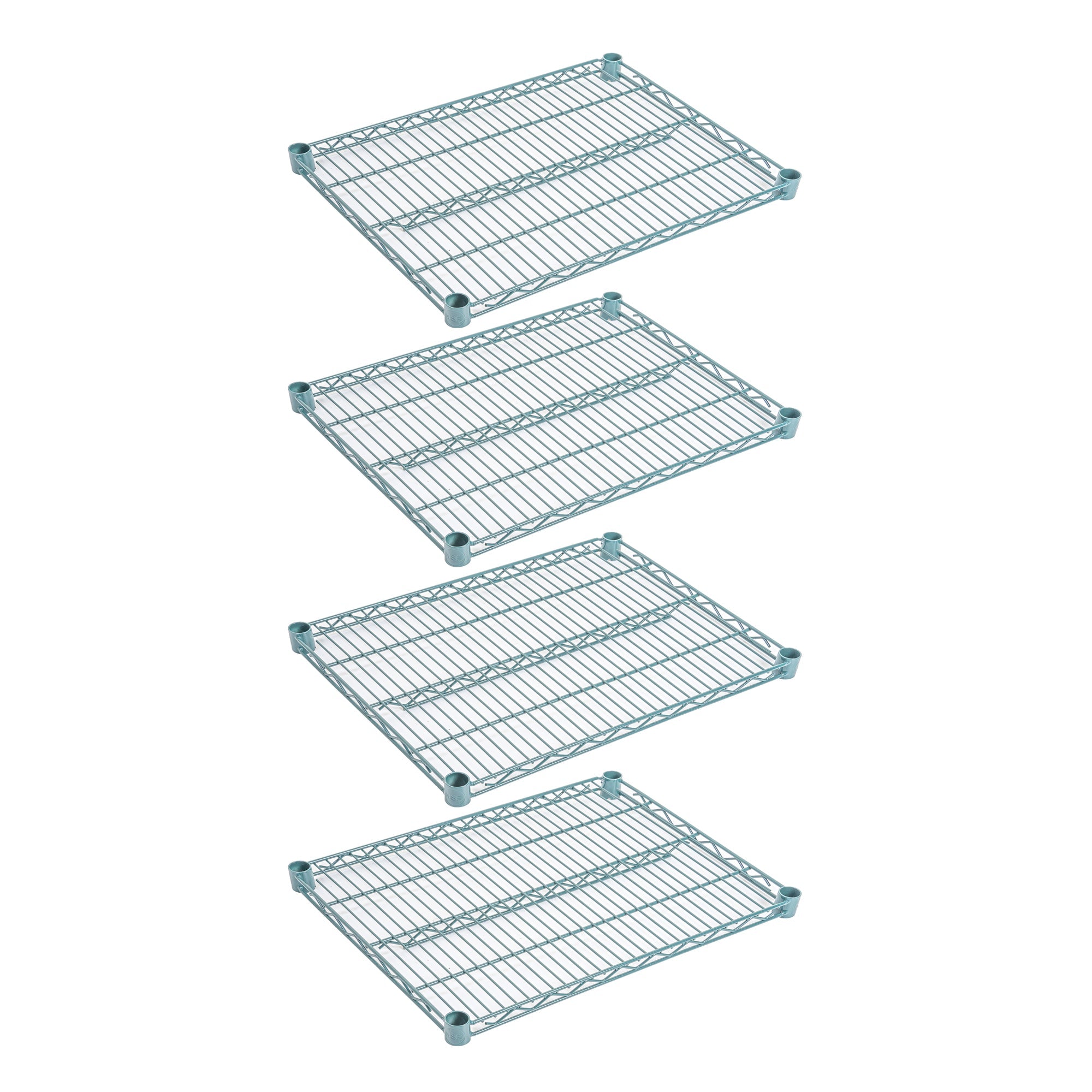 Chef 101 NSF Green Epoxy Shelf - Corrosion-Resistant - 18" x 24" - 4 count box