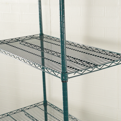 Chef 101 NSF Green Epoxy Shelf - Corrosion-Resistant - 18" x 36" - 4 count box