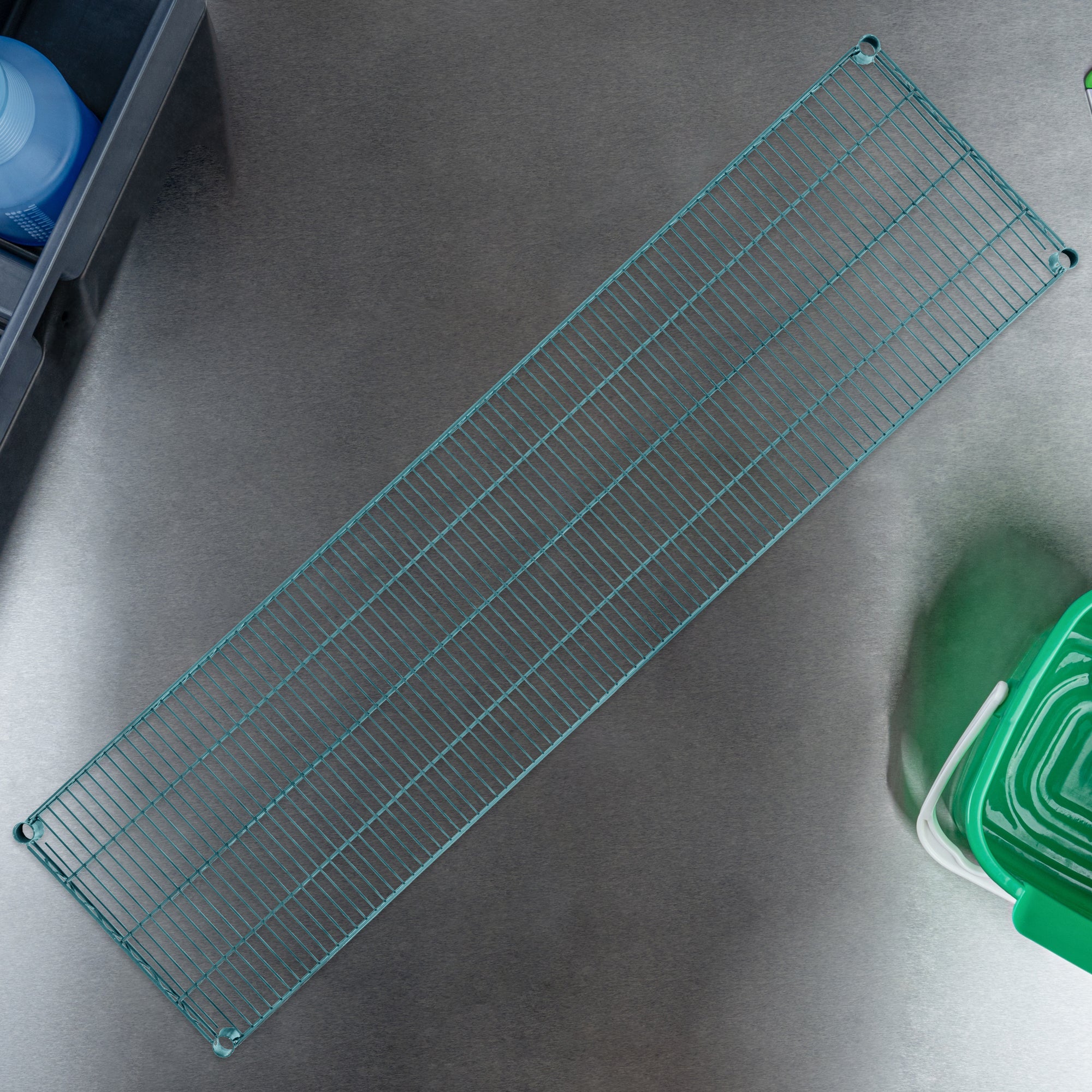 Chef 101 NSF Green Epoxy Shelf - Corrosion-Resistant - 18" x 72" - 4 count box