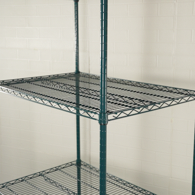 Chef 101 NSF Green Epoxy Shelf - Corrosion-Resistant - 24" x 36" - 4 count box