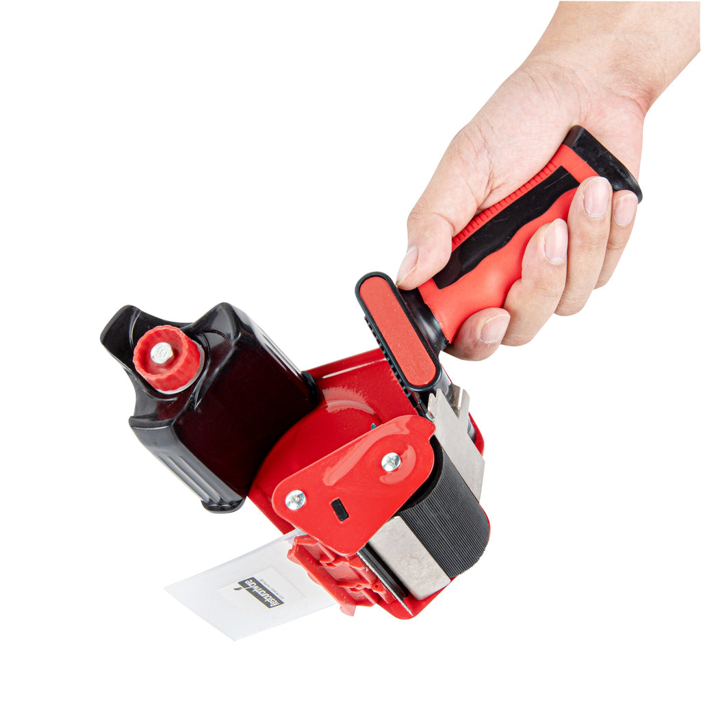 Handy Tek Red Tape Dispenser Gun - Rubber Handle - 3" - 10 count box