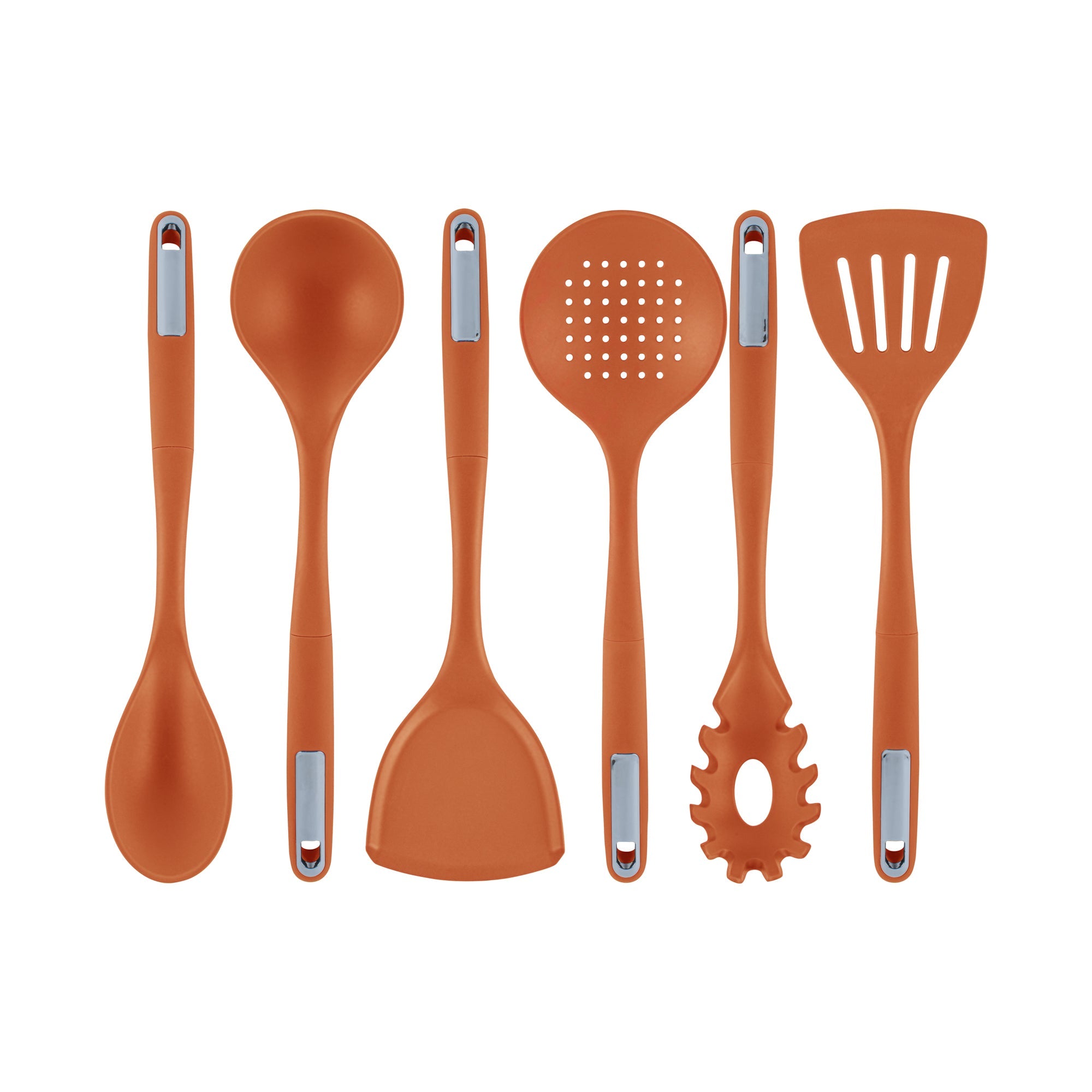Met Lux Orange Silicone Cooking Utensil Set - 6-Piece - 1 count box