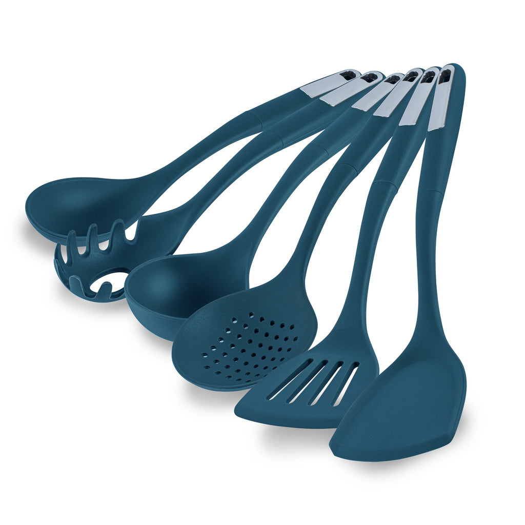 Met Lux Teal Silicone Cooking Utensil Set - 6-Piece - 1 count box