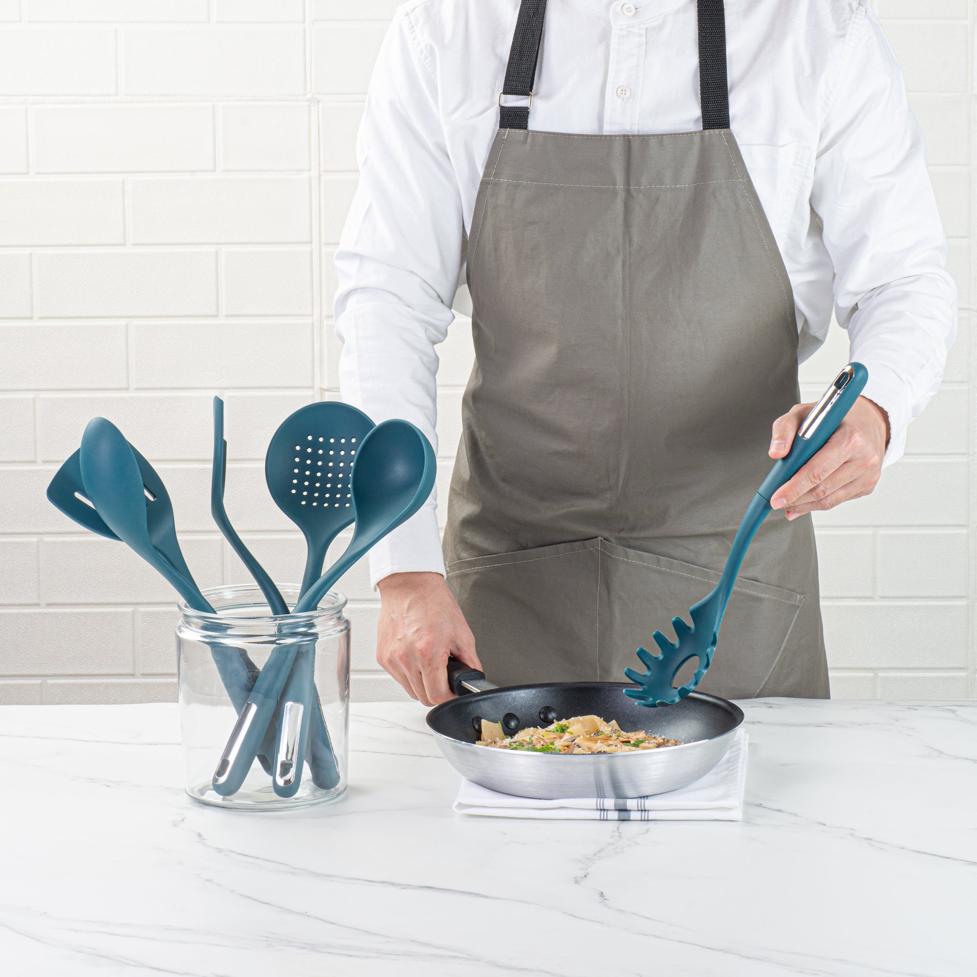 Met Lux Teal Silicone Cooking Utensil Set - 6-Piece - 1 count box