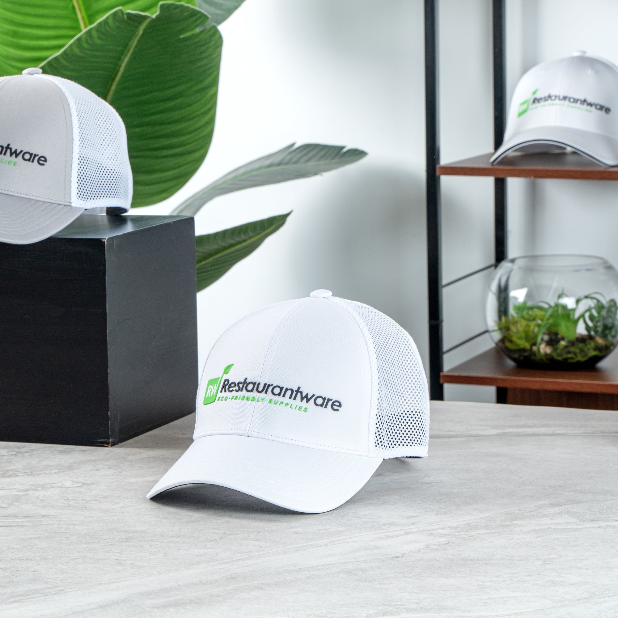 RW Threads White Trucker Snapback Hat - 1 count box