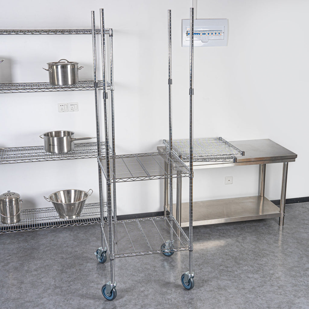 Chef 101 74" NSF Chrome Mobile Shelving Post - 4 count box