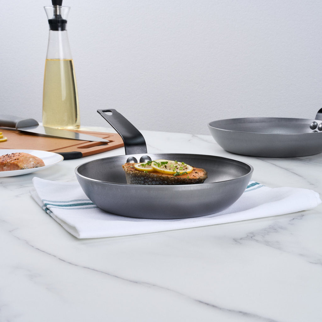 Met Lux Carbon Steel 8" Fry Pan - 1 count box