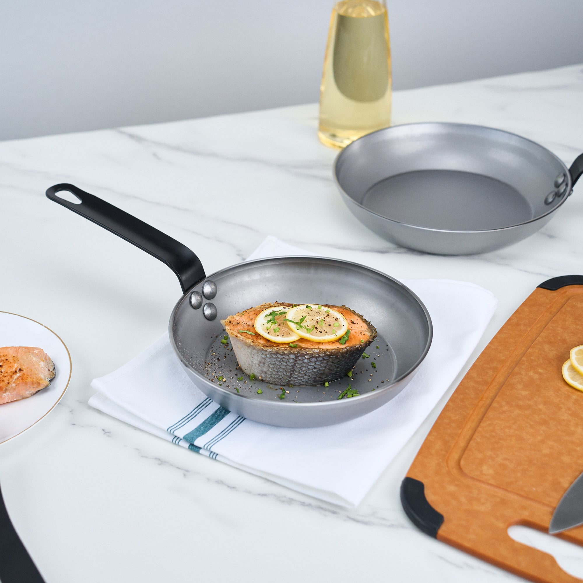 Met Lux Carbon Steel 8" Fry Pan - 6 count box