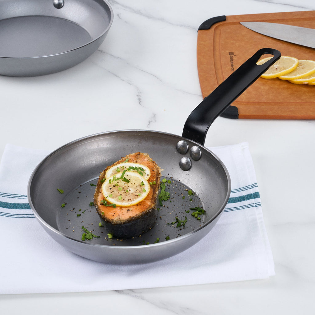 Met Lux Carbon Steel 8" Fry Pan - 6 count box