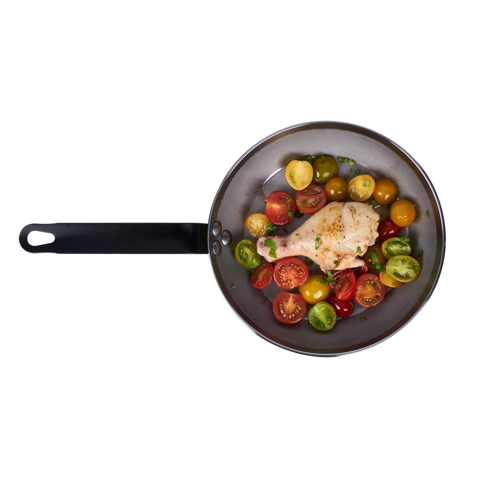 Met Lux Carbon Steel 9" Fry Pan - 6 count box