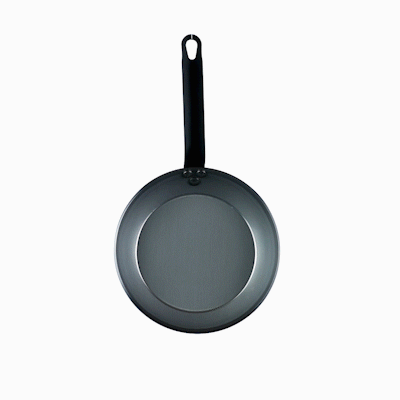Met Lux Carbon Steel 9" Fry Pan - 6 count box