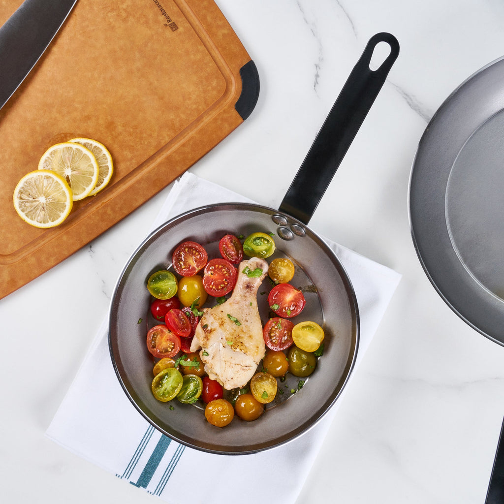 Met Lux Carbon Steel 9" Fry Pan - 6 count box