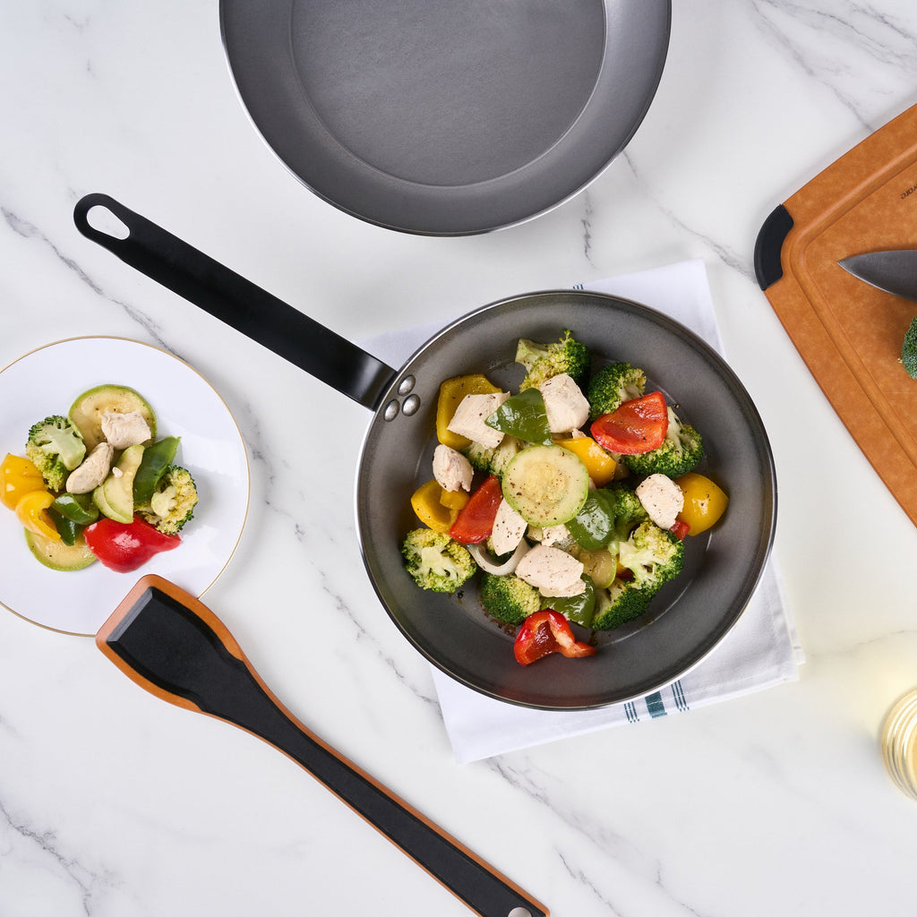 Met Lux Carbon Steel 10" Fry Pan - 1 count box