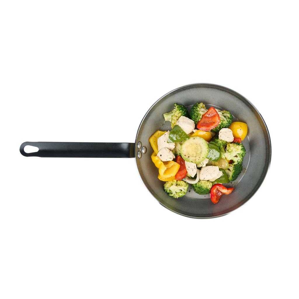 Met Lux Carbon Steel 10" Fry Pan - 6 count box