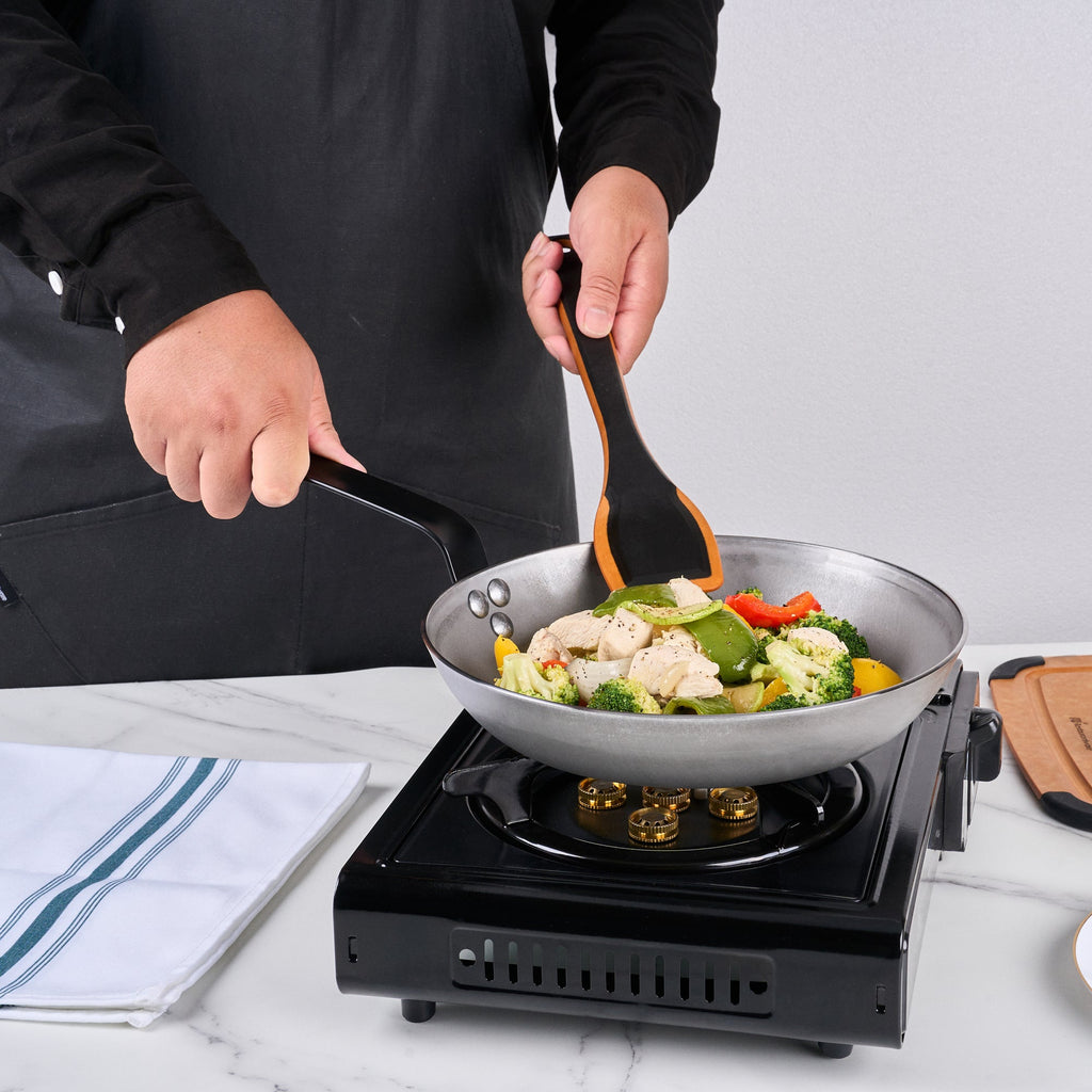 Met Lux Carbon Steel 10" Fry Pan - 6 count box