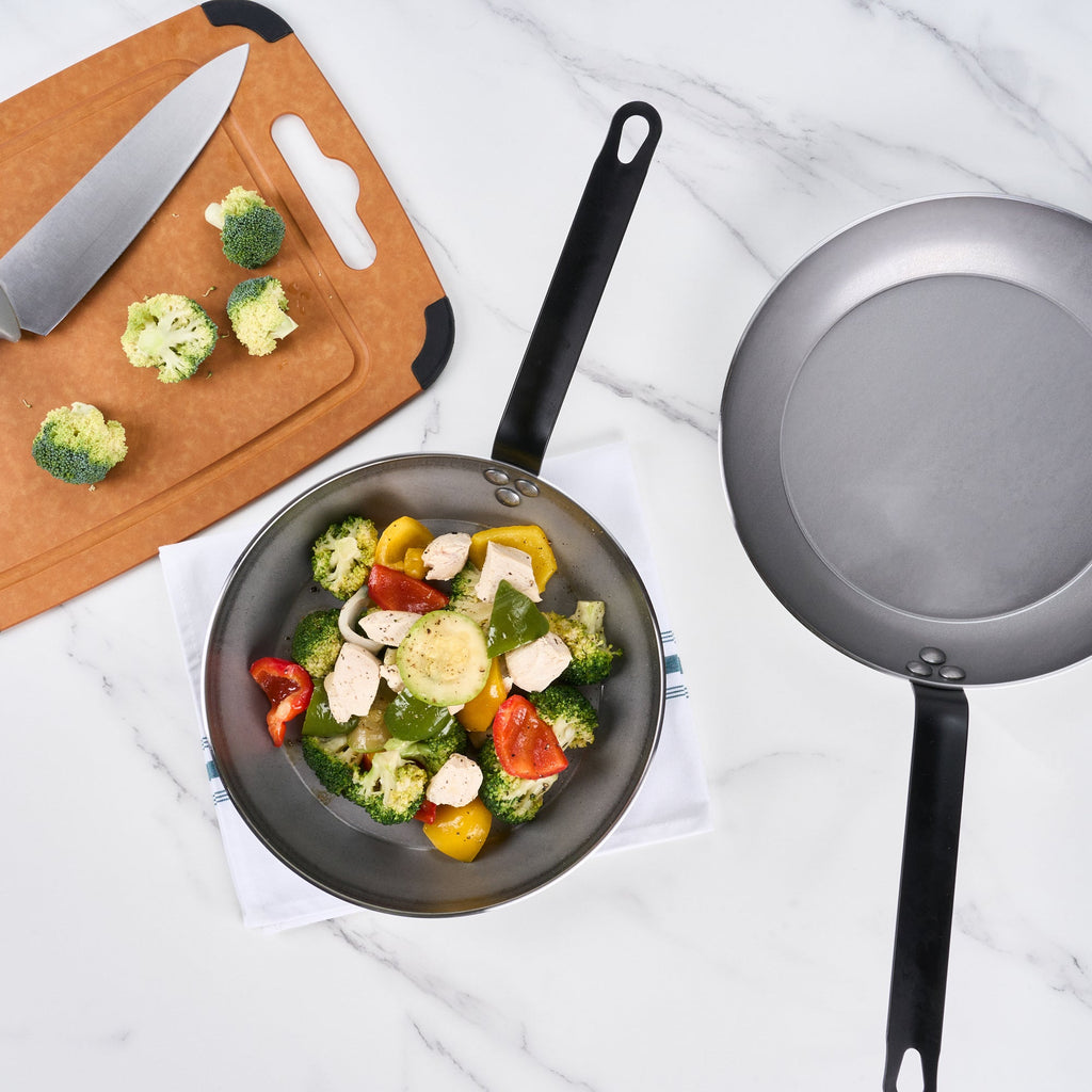 Met Lux Carbon Steel 10" Fry Pan - 6 count box