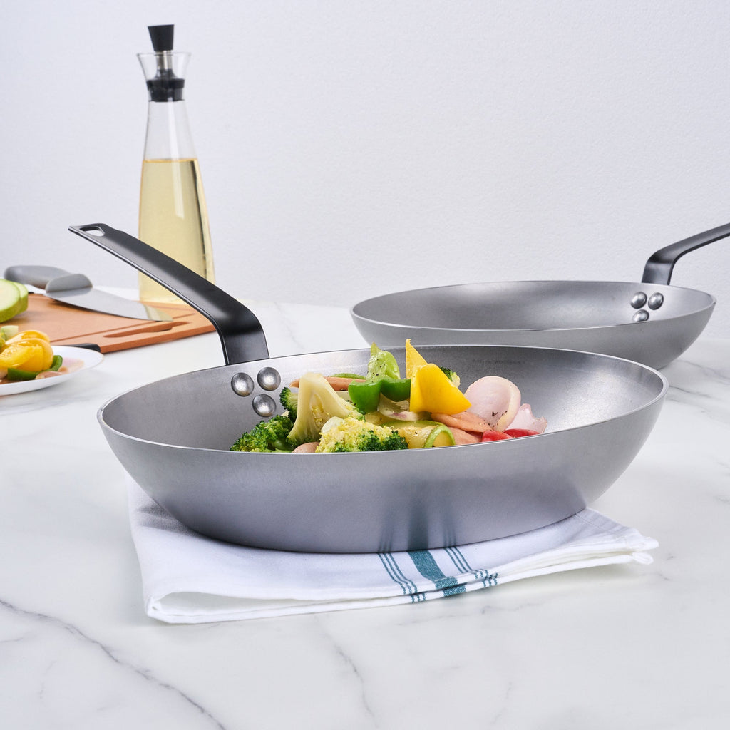 Met Lux Carbon Steel 12" Fry Pan - 1 count box