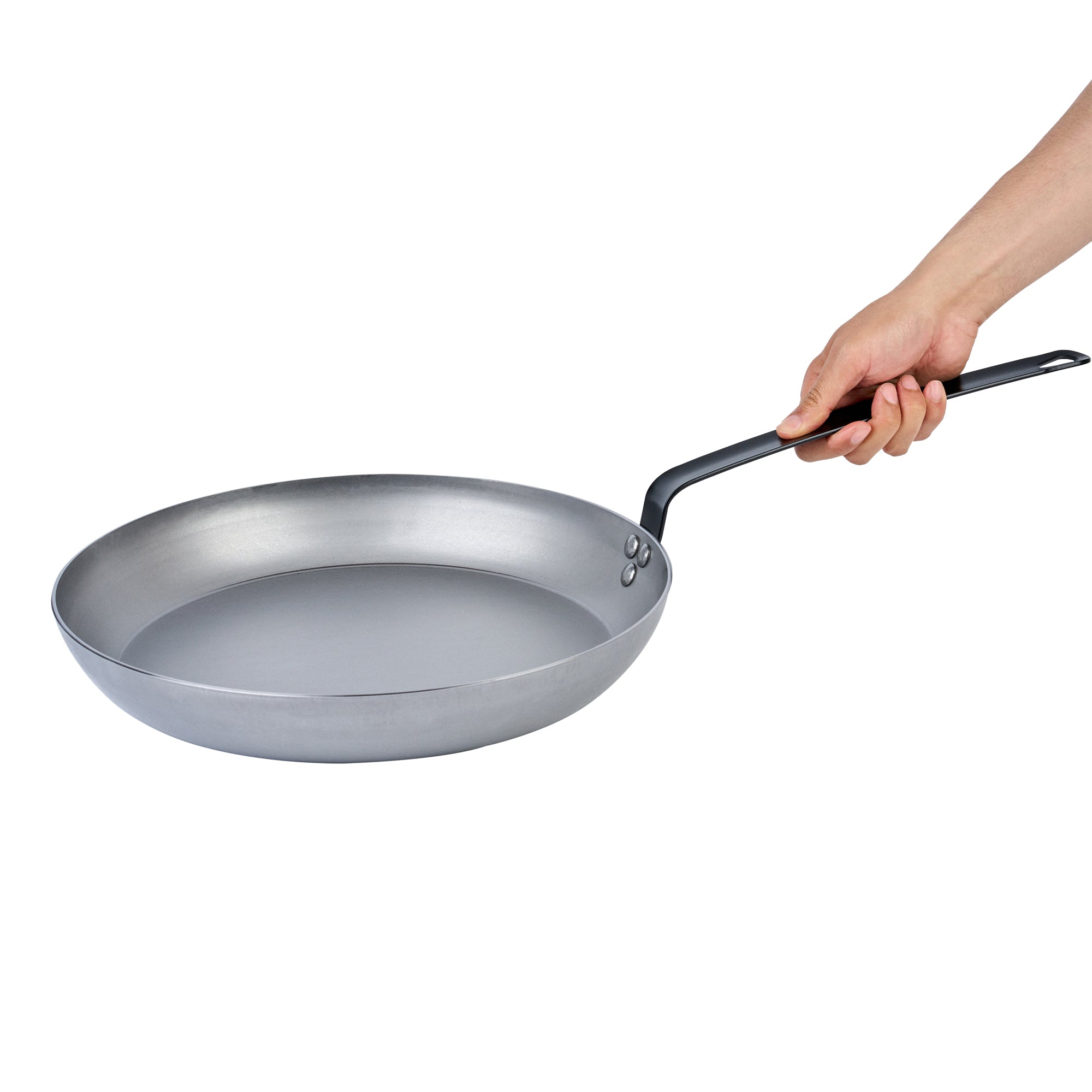 Met Lux Carbon Steel 12" Fry Pan - 6 count box
