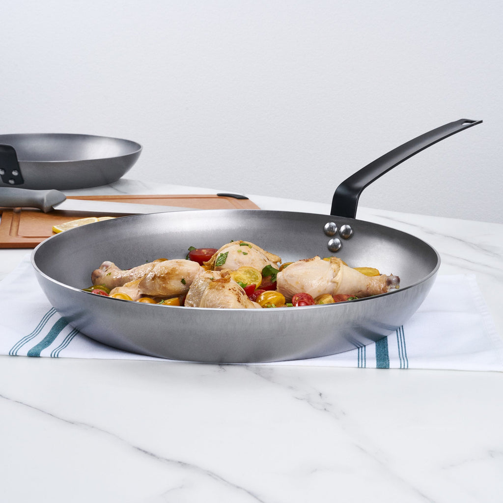 Met Lux Carbon Steel 14" Fry Pan - 6 count box