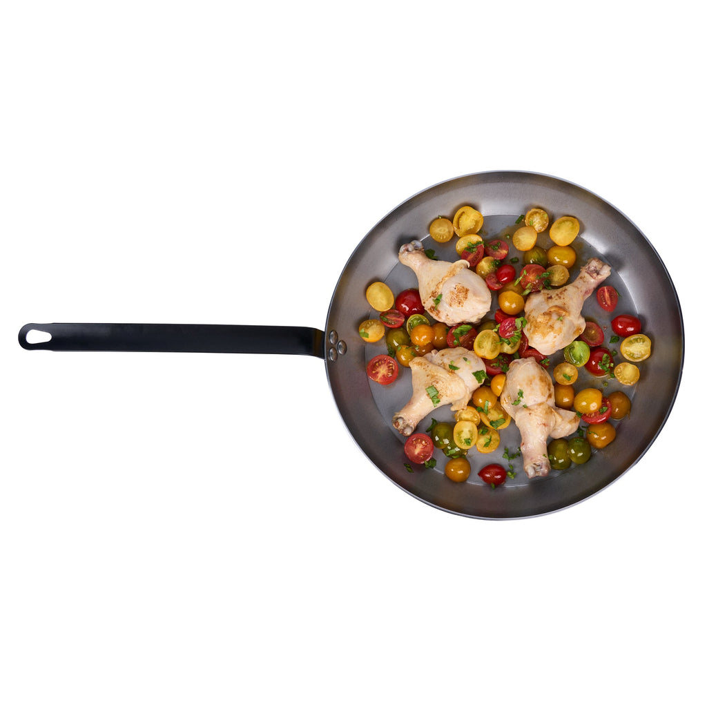 Met Lux Carbon Steel 14" Fry Pan - 6 count box