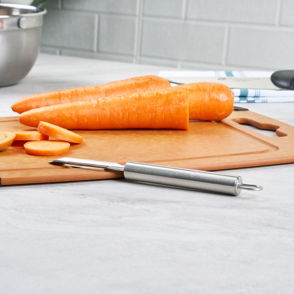 German Standard Stainless Steel Vegetable Peeler - 7 3/4'' - 6 count box