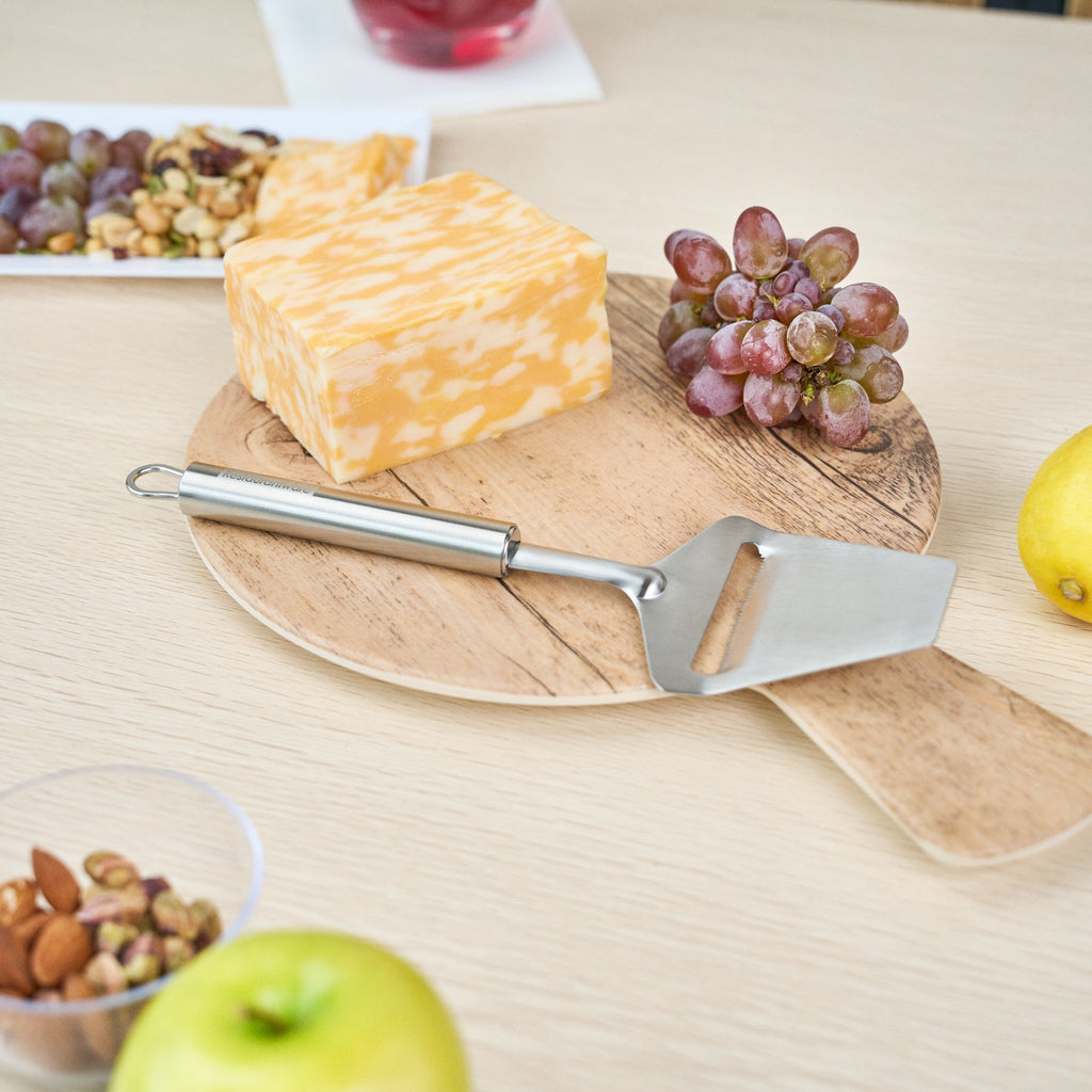German Standard Stainless Steel Cheese Plane / Slicer - 9 1/2'' - 1 count box