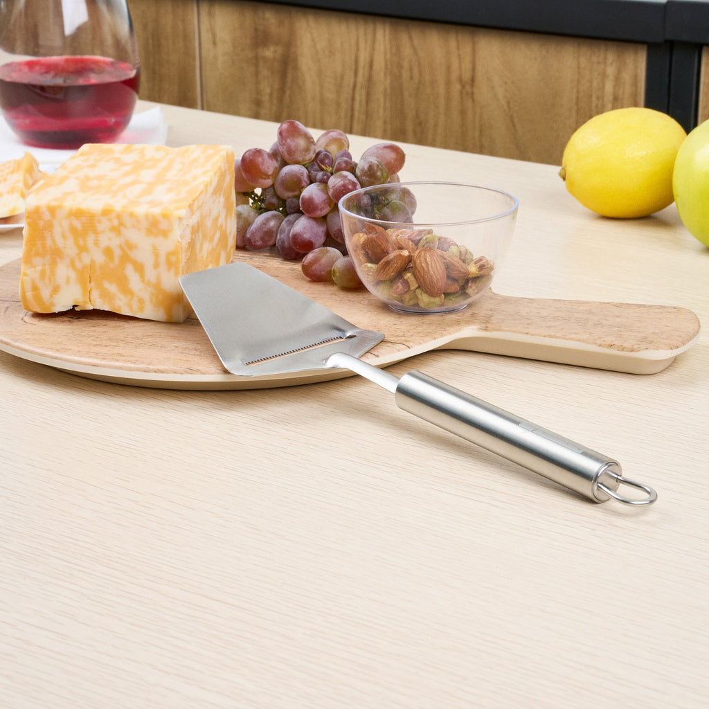 German Standard Stainless Steel Cheese Plane / Slicer - 9 1/2'' - 1 count box