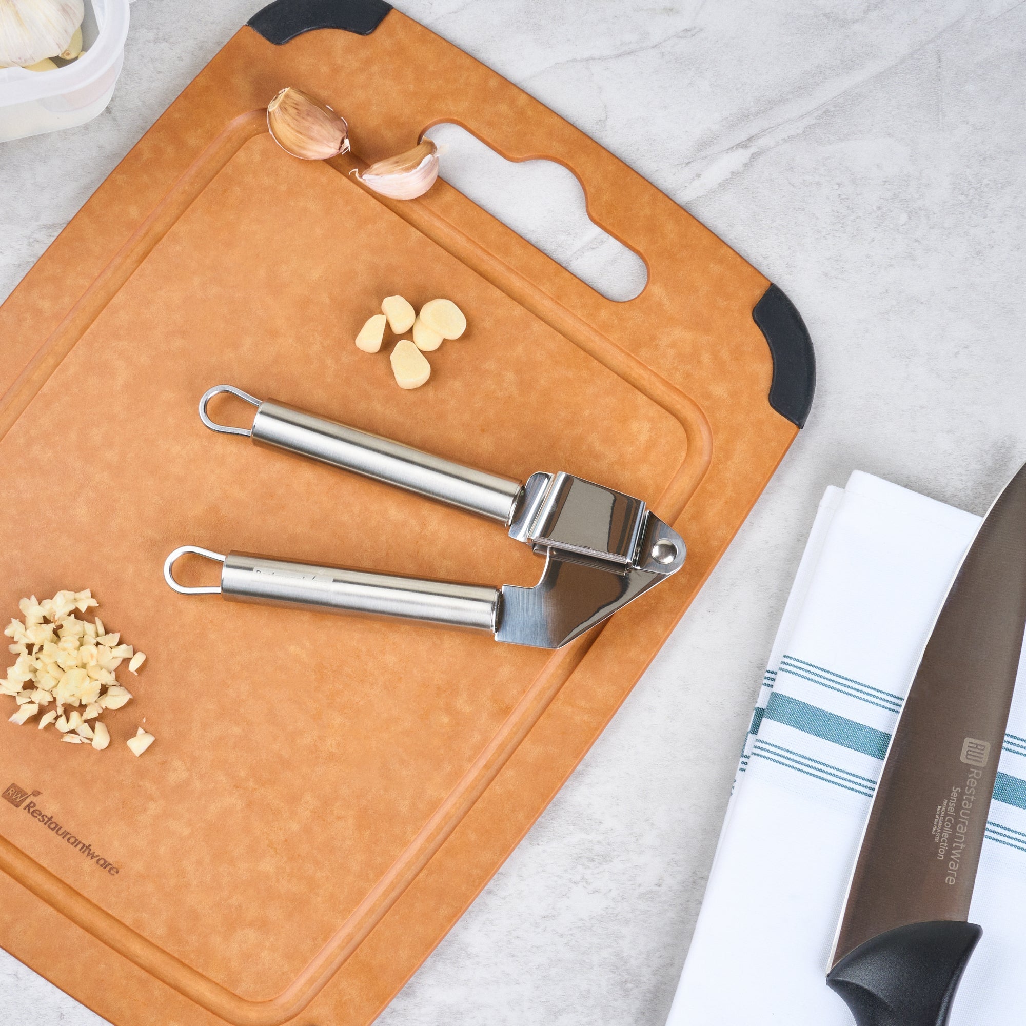 German Standard Stainless Steel Garlic Press - 1 count box