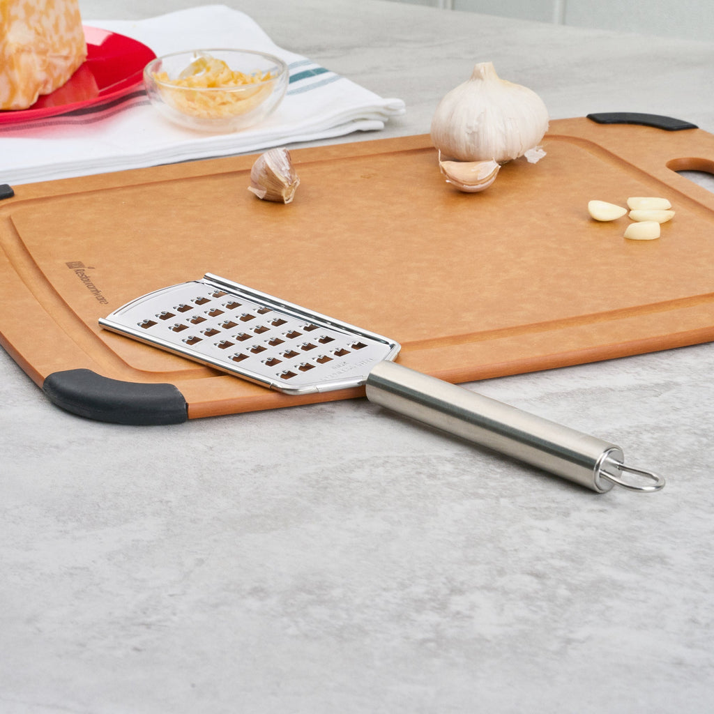 German Standard Stainless Steel Coarse Grater - 10'' - 6 count box