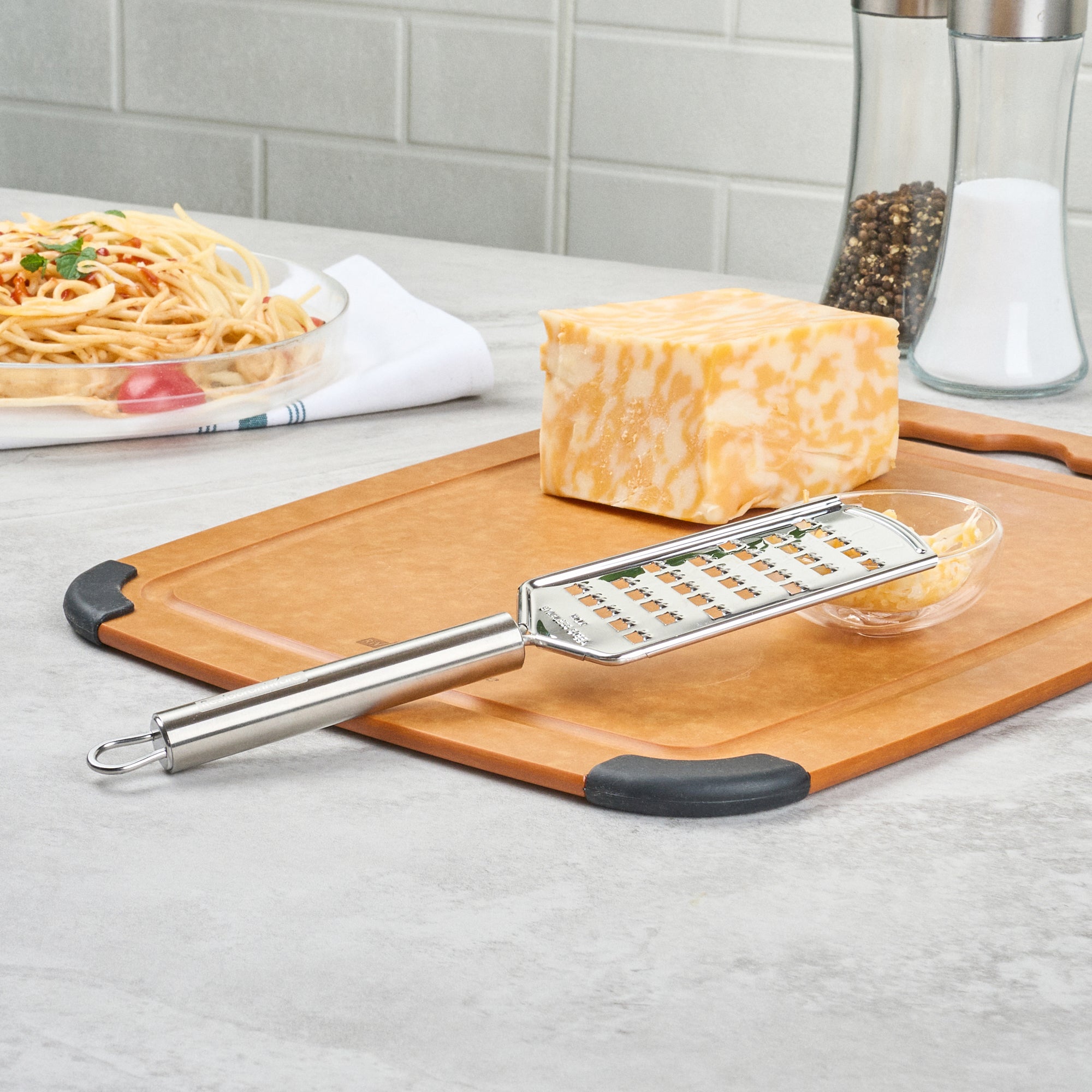 German Standard Stainless Steel Coarse Grater - 10'' - 6 count box