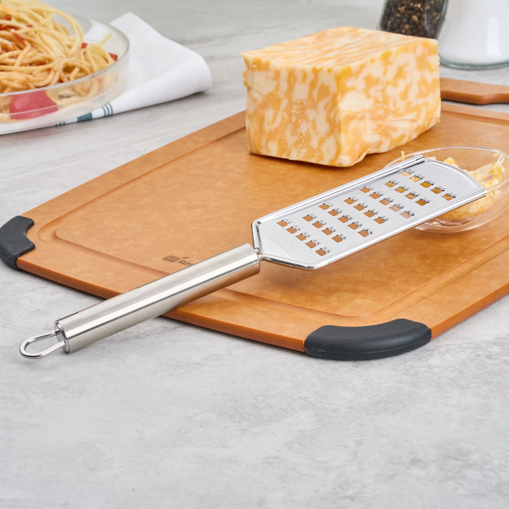 German Standard Stainless Steel Coarse Grater - 10'' - 1 count box