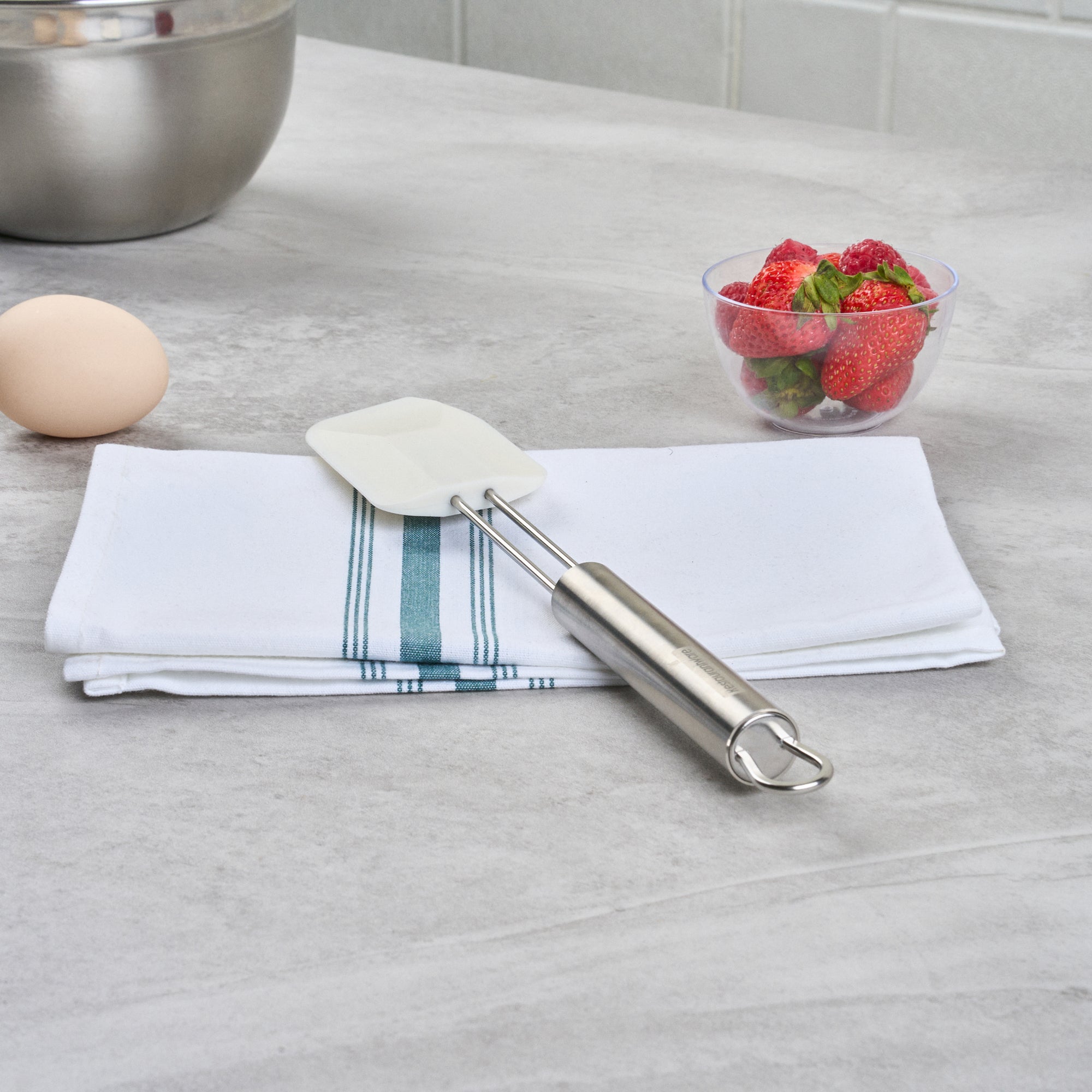 German Standard Silicone Spatula - with Stainless Steel Handle - 11'' - 1 count box