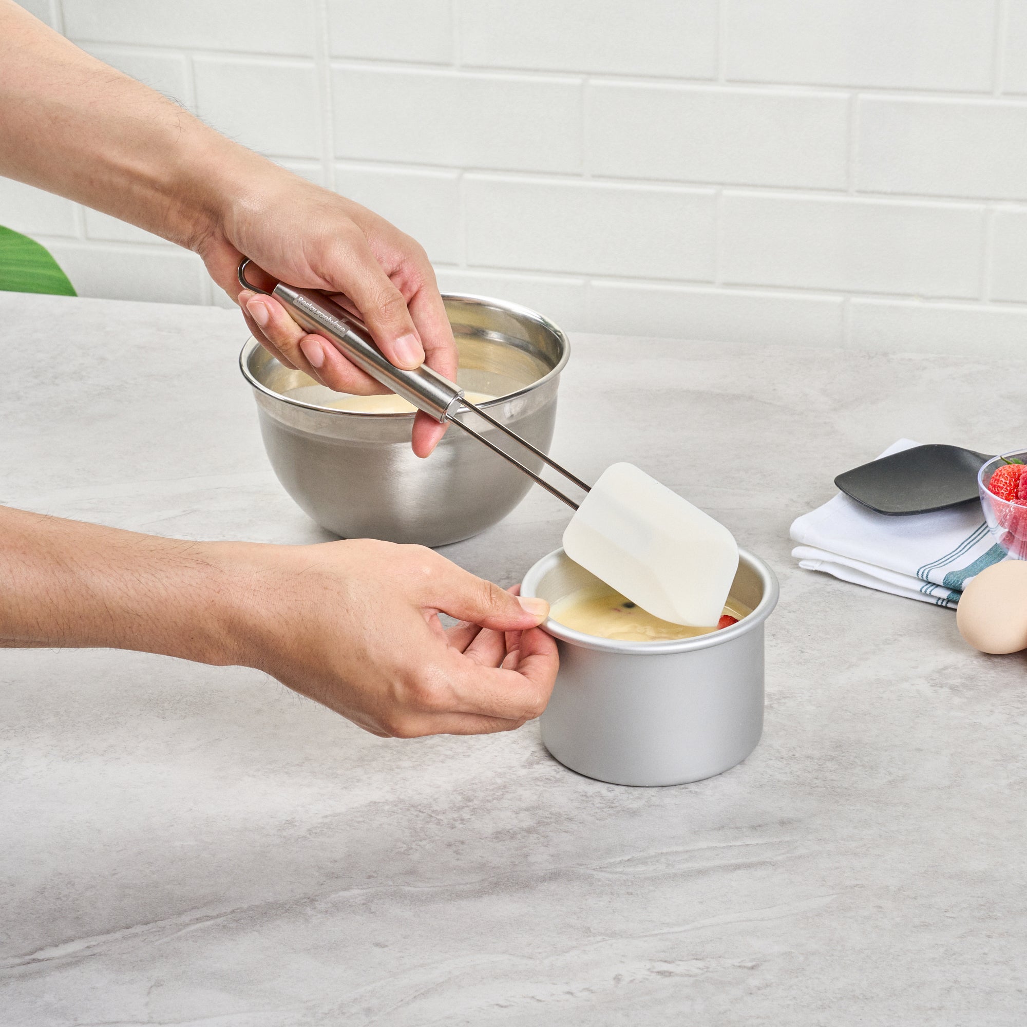 German Standard Silicone Spatula - with Stainless Steel Handle - 11'' - 1 count box
