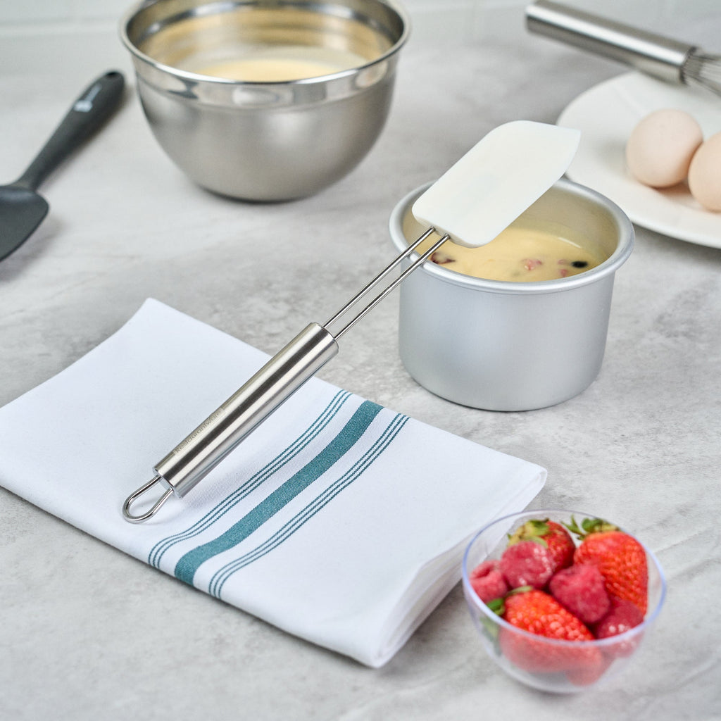 German Standard Silicone Spatula - with Stainless Steel Handle - 11'' - 1 count box