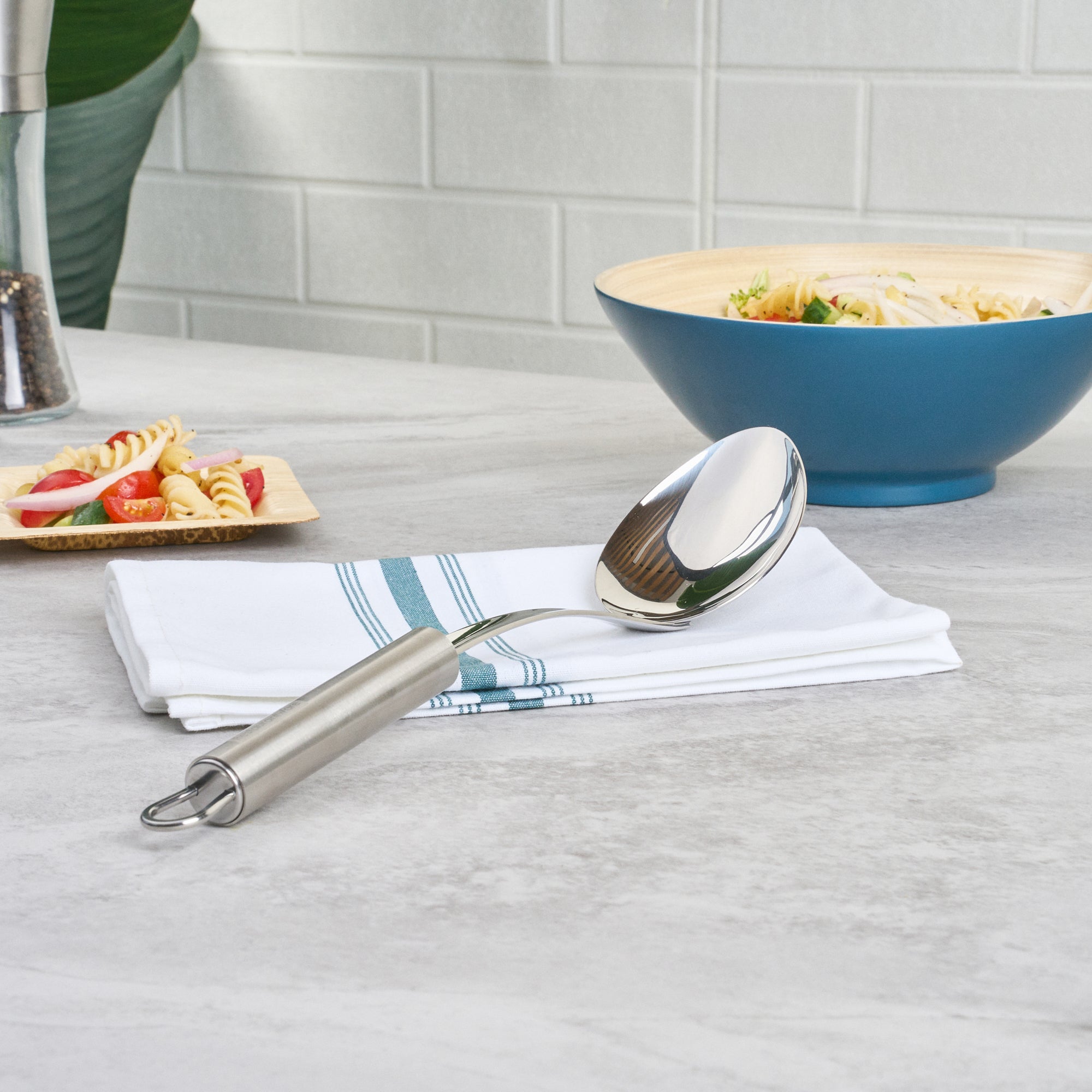 German Standard Stainless Steel Serving Spoon - Solid - 12 1/4'' - 1 count box