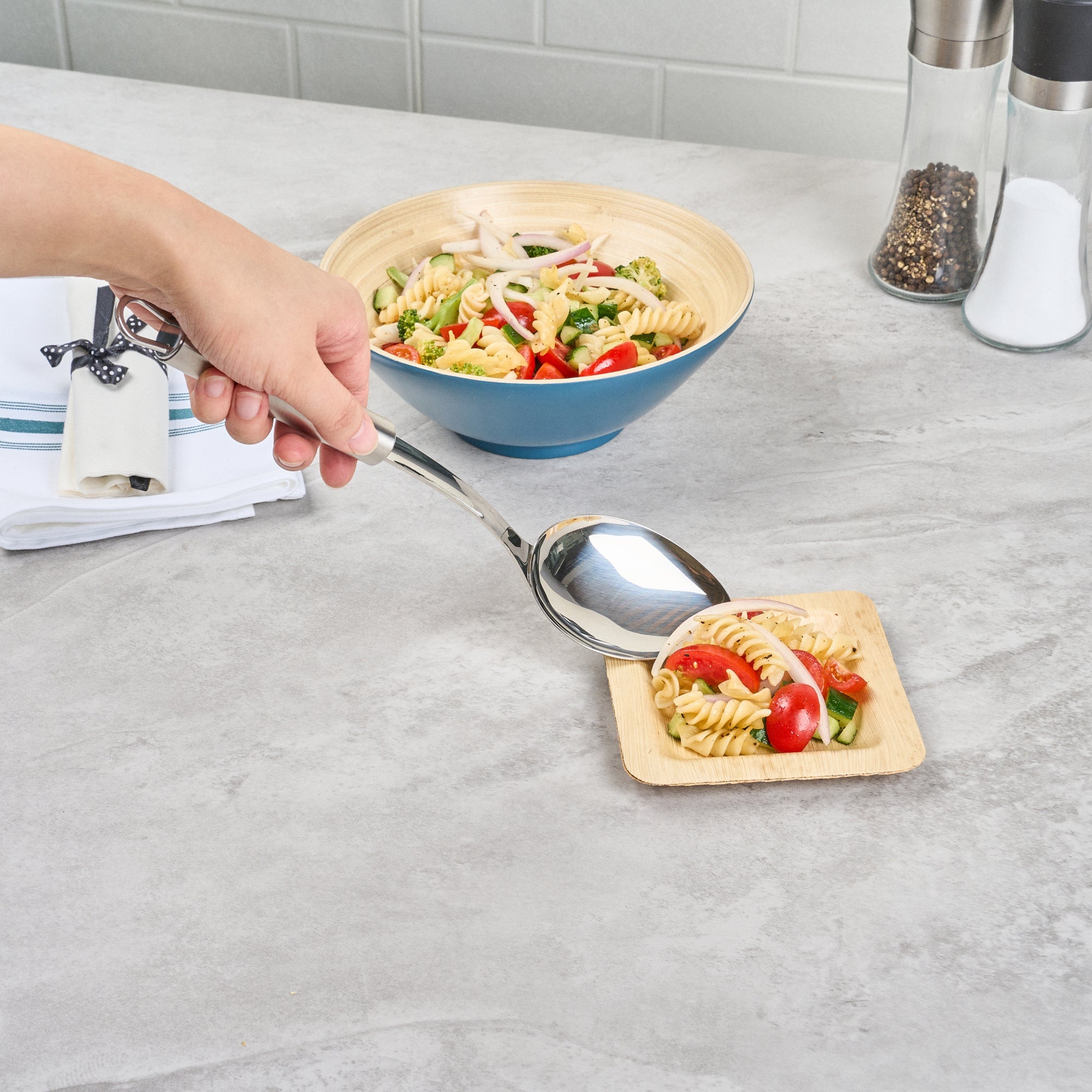 German Standard Stainless Steel Serving Spoon - Solid - 12 1/4'' - 1 count box