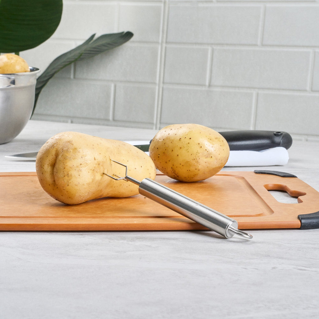 German Standard Stainless Steel Potato Fork - 6'' - 1 count box
