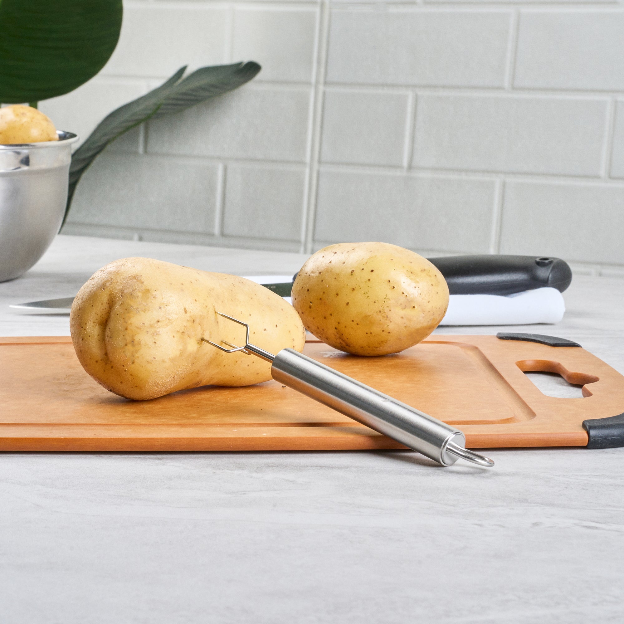 German Standard Stainless Steel Potato Fork - 6'' - 1 count box